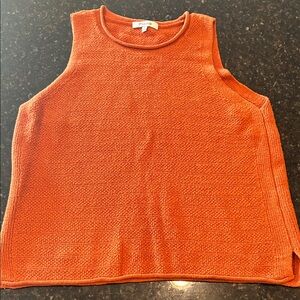 Madewell Norris Sweater Tank Burnt Orange Size Medium